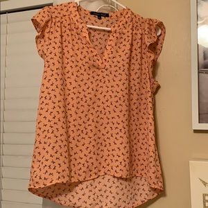 Peach blouse
